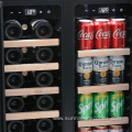 Stainless Steel Dual Zone Bar Beverage Wine Fridge